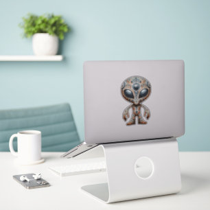 Folk Art Alien Sticker Klistermärken