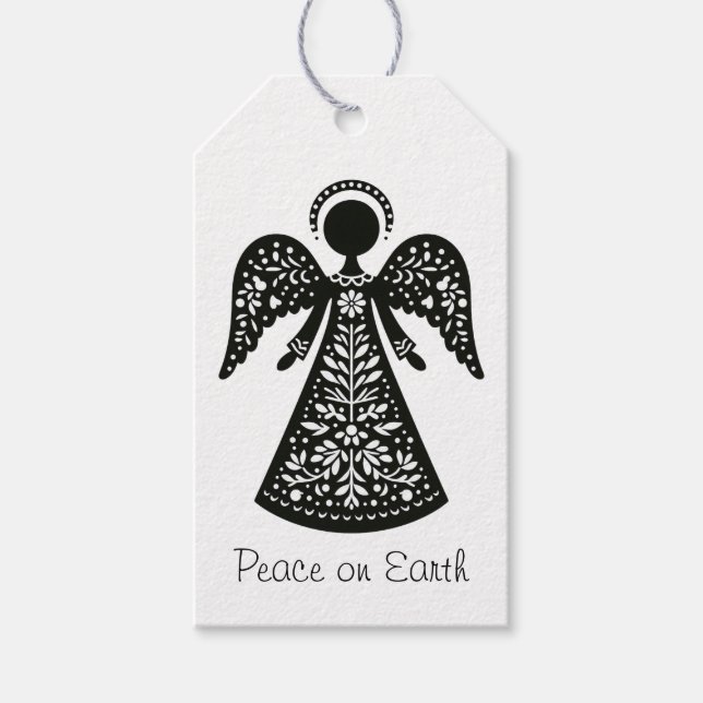 Folk Art Angel Presentetikett (Framsidan)