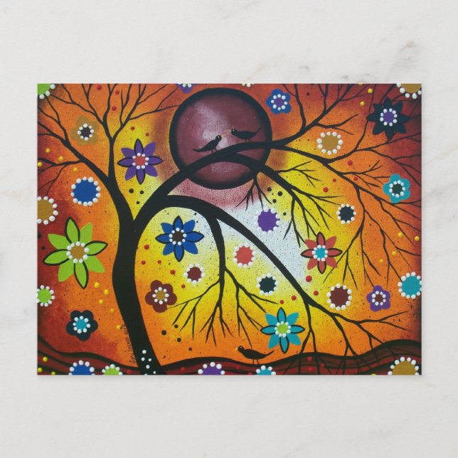 FOLK ART av LORI EVERETT Vykort (Framsida)