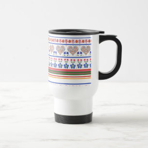 Folk Art Blommigt Hearts Gräns non-spill Travel Mu Resemugg