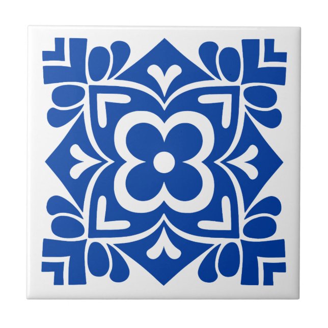 Folk Art Bloom Kakelplatta (Framsidan)