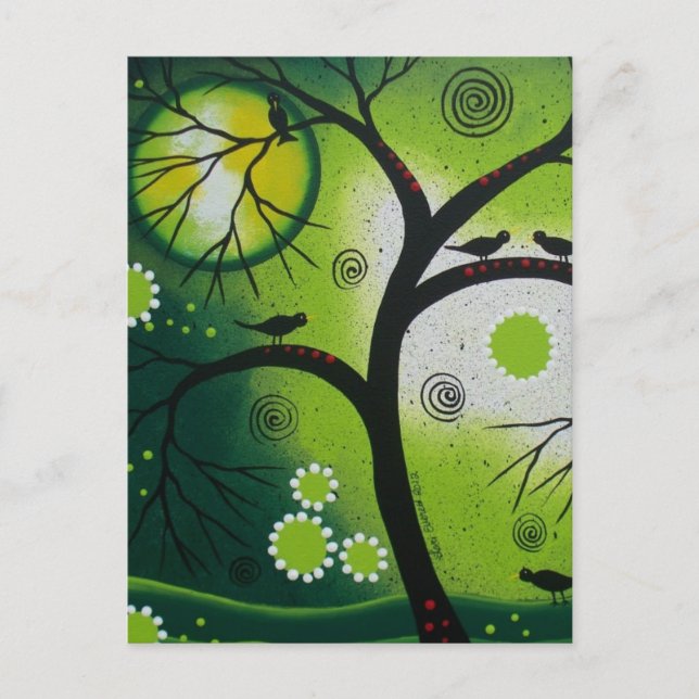 Folk Art BY LORI EVERETT Vykort (Framsida)