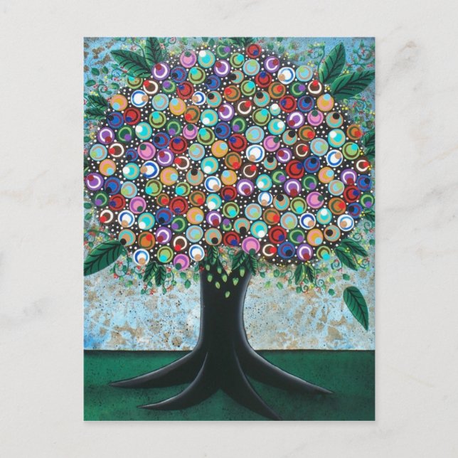 Folk Art BY LORI EVERETT-vykort Vykort (Framsida)