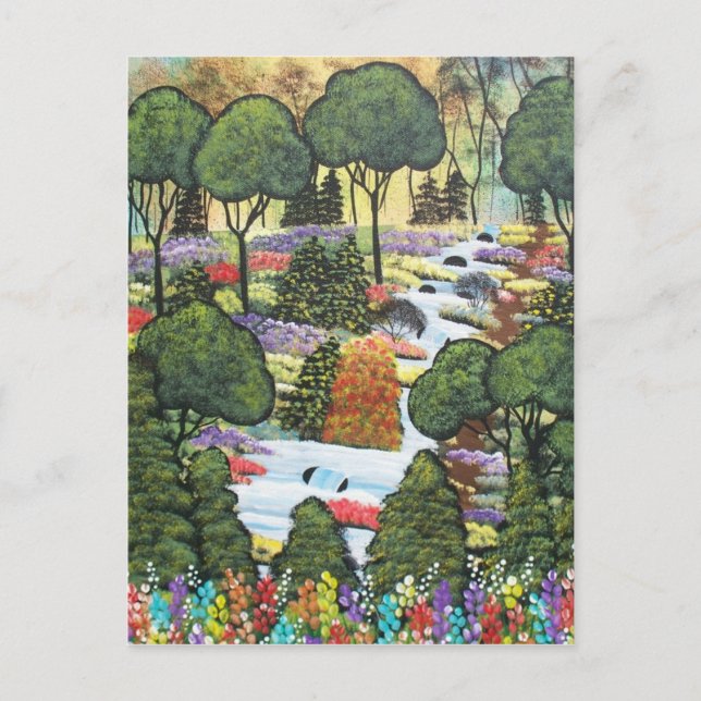 Folk Art BY LORI EVERETT-vykort Vykort (Framsida)