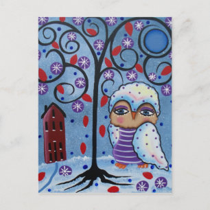 Folk Art BY LORI EVERETT-vykort Vykort