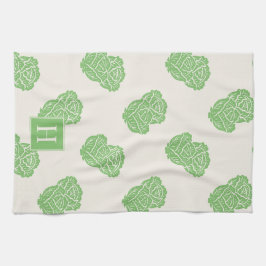 Folk Art Cabbage Scatter Kökshandduk