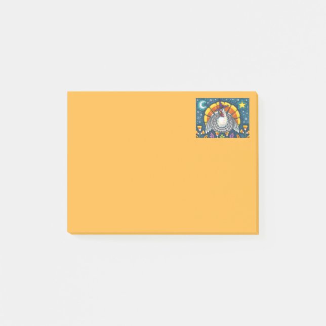 FOLK ART CANDY CORN TURKEY PILGRIM, THANKSGIVING POST-IT BLOCK (Framsida)