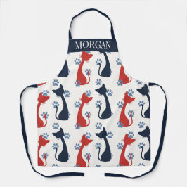 Folk Art Cat Pattern | Farmhouse Kitchen