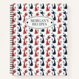 Folk Art Cat Pattern | Farmhouse Kitchen Recipe