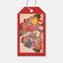 FOLK ART CHRISTMAS Gift Märkre Presentetikett