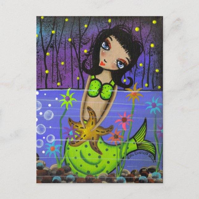 Folk Art Day of the dead by Lori Everett Vykort (Framsida)