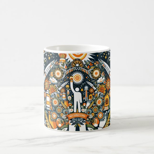 Folk Art Design Classic Mugg - National Energy (Center)