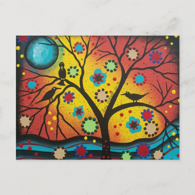 FOLK ART en morgon med dig med LORI-vykort Vykort (Framsida)