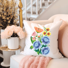 Folk Art Flowers Kudde