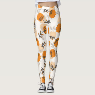 Folk Art Flowers Scandinavian Stil Leggings