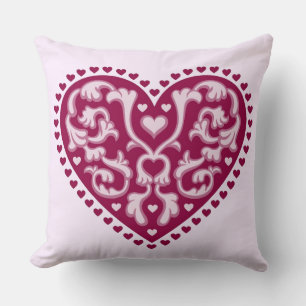 Folk Art Heart Kudde