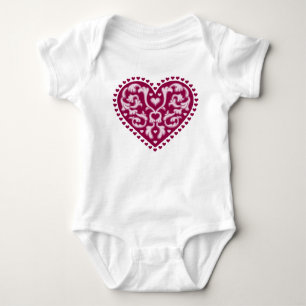 Folk Art Heart T Shirt