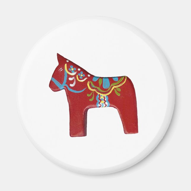 Folk Art Horse Magnet (Framsidan)