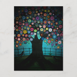 FOLK ART Imagination BY LORI EVERETT-vykort Vykort