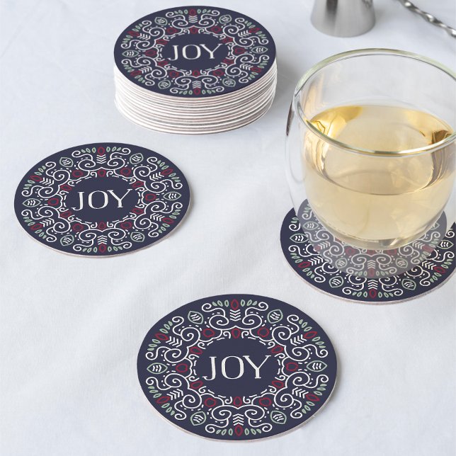 Folk Art Joy | HELGDAG Underlägg Papper Rund (Skapare uppladdad)