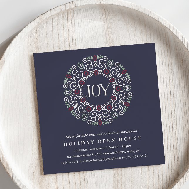 Folk Art Joy | Inbjudan till Helgdag Open House-pa (Skapare uppladdad)