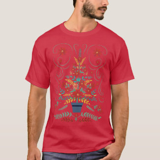 Folk Art Julgran T Shirt
