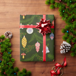 Folk Art-julprydnader Presentpapper
