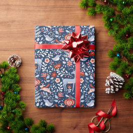 Folk Art-julprydnader Presentpapper