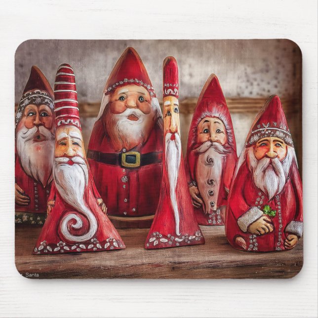 Folk Art Jultomten Mouse Pad Musmatta (Framsidan)
