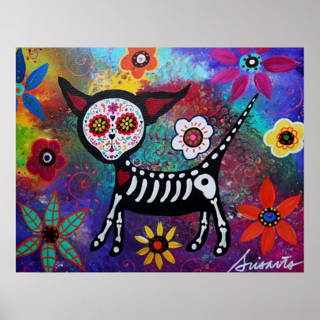 FOLK ART MEXICAN CHIHUAHUA PAINTING POSTER (Framsidan)