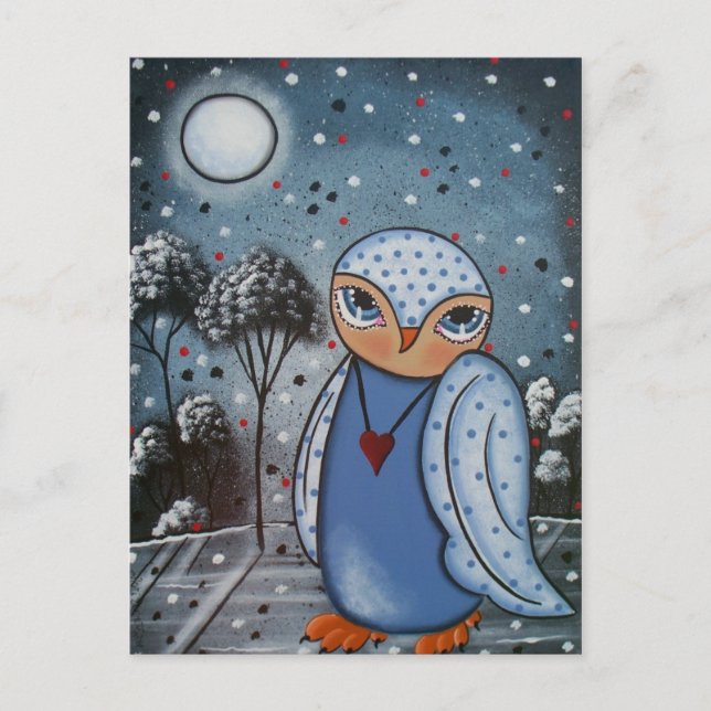 FOLK ART Öga Wisdom AV LORI EVERETT-vykort Vykort (Framsida)