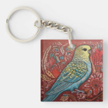 Folk Art Parakeet