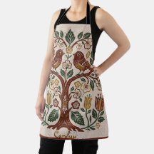 Folk Art Personlig Fågel Medium Förkläde