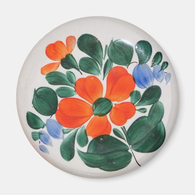 Folk Art Plate Magnet (Framsidan)