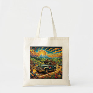 Folk Art Road Resa Tygkasse
