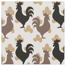 Folk Art Rustic Farm Tupp - Svart Mocha Senap Tyg
