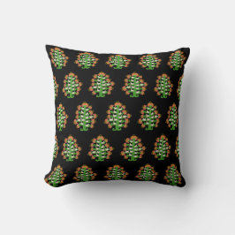 Folk Art Southwest Blommande Kaktus Med Duvor Kudde