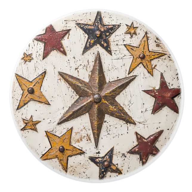 Folk Art Stars Knopp (Framsidan)