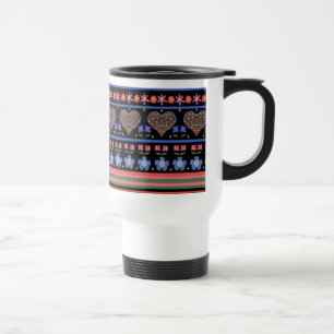 Folk Art Stil Gräns, Black Non-spill Resemugg