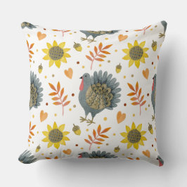 Folk Art Turkey Kudde