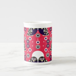 Folk Art Uggla Benporslin Mugg