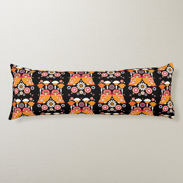 Folk Art Uggla Kroppskudde (Framsidan)