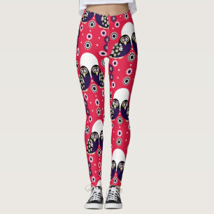 Folk Art Uggla Leggings