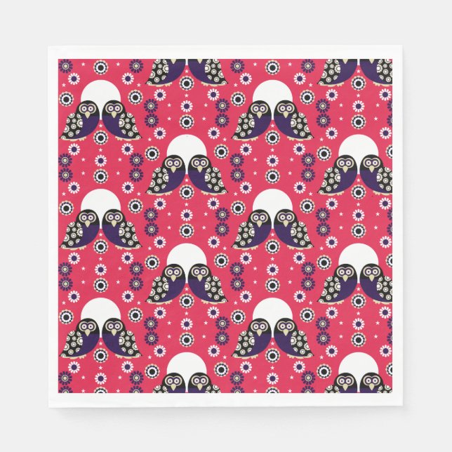 Folk Art Uggla Pappersservett (Framsidan)