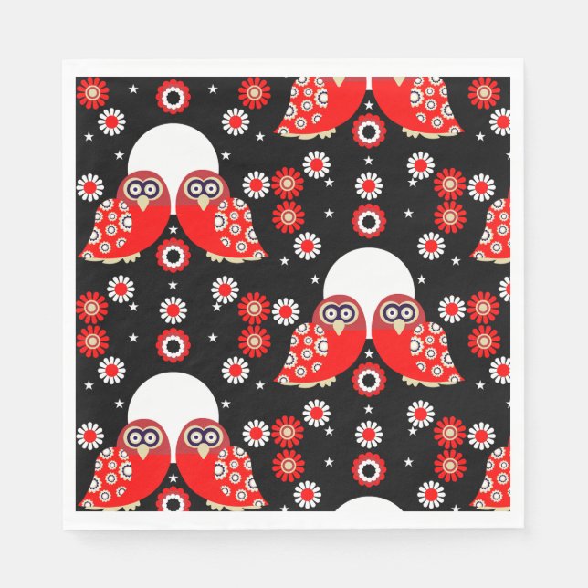 Folk Art Uggla Pappersservett (Framsidan)