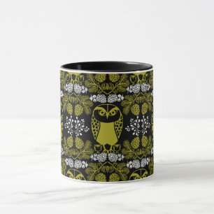 Folk Art Uggla Prints Mugg