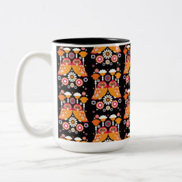 Folk Art Uggla Två-Tonad Mugg