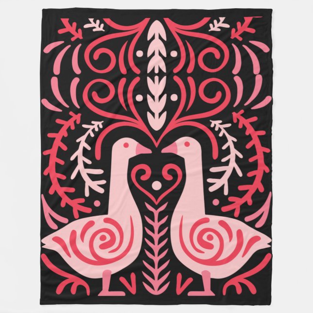 Folk Art V.01 Fleecefilt (Framsidan)