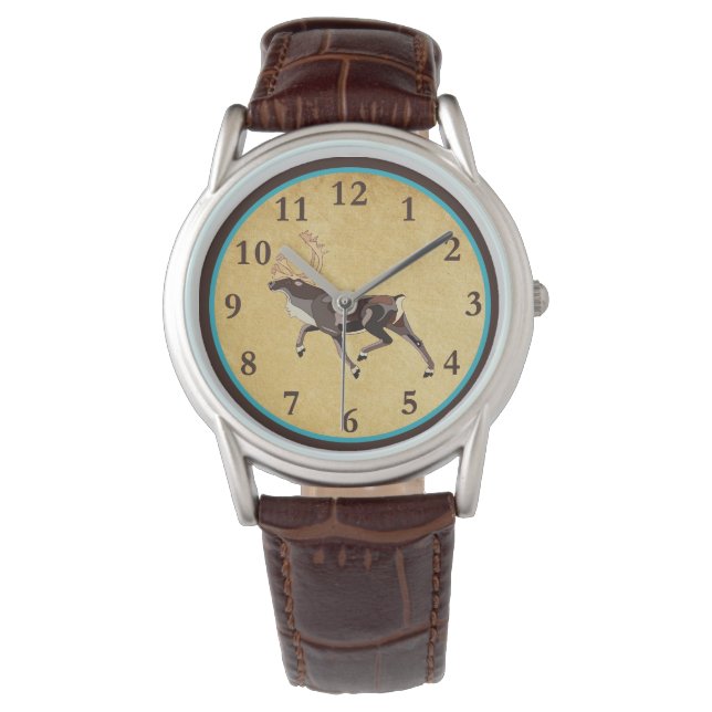 Folk Art Västindiou/Reindeer Armbandsur (Framsida)