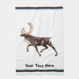 Folk Art Västindiou/Reindeer Kökshandduk